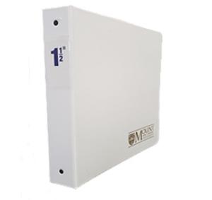 Msvu - 1.5" Round Ring Binder- White